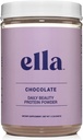 Ella Chocolate Collagen Protein Powder for Women - Daily Beauty Protein Powder with Grass-Fed Collagen Peptides - Μη ΓΤΟ, Χωρίς γλουτένη, Χωρίς Τεχνητά γλυκαντικά - 20 Σερβιέτες