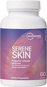 Microbiome Labs SereneSkin - Spore Με βάση το Probiotic Complex με Citrus Polyphenols για την Καθαρότητα του Δέρματος & Υποστήριξη για την Υγεία των Ούρων - Καθημερινή Προβιοτική Skincare - Soothe The Gut-Skin Axis (60 Κάψουλες)