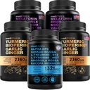 MEDCHOICE Turmeric & Ginger (240ct), Sleep Melatonin (180ct), και Nootropic Brain (60ct) Συμπλήρωμα Bundle - Wellness Trio για τον εγκέφαλο, τον ύπνο, & ανοσοποιητική υποστήριξη - Vegan, μη-GMO, Gluten-free