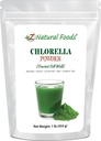 Z φυσικά τρόφιμα Chlorella σκόνη, Cracked Cell Plant Protein, Blue Green Algae Superfood σκόνη, Ιδανικό για smoothies, ποτά, Συνταγές, Raw, Non GMO, Gluten Free, Vegan, 1 lb