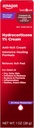 Basic Care Μέγιστη δύναμη Anti-Itch Cream, Hydrocortisone 1 Ποσοστό Εντατικής Θεραπείας Φόρμουλα, Itch Relief Για Bug Bites, Eczema, Psoriasis, Δηλητήριο κισσό, Oak και Sumac, 1 ουγγιά (Pack of 1)