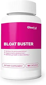 GleeFull Συμπληρώματα Bloat Buster - Bloating Relief for Women - συμπλήρωμα υγείας της κότας (1 Pack, 60 Count)
