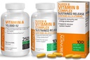 Bronson Super B Vitamin B Complex Παρατεταμένη αργή απελευθέρωση + Βιταμίνη A 10.000 IU Premium Μη ΓΤΟ Formula