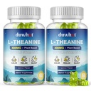 duwhot L Theanine Gummies, 200/400mg L-Theanine Supplement for Adults & Kids, Natural Stress Relief, Relaxation, Zzz & Focus Support Gummy,Organc,Vegan, Low Sugar,Non-Drowsy,Lemon Flavor,120 Chewables