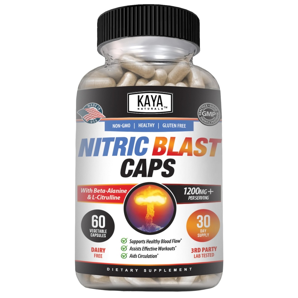 Kaya Naturals - Nitric Blast Poent All-Φυσικό συμπλήρωμα βοτάνων για τα μέγιστα οφέλη υγείας 