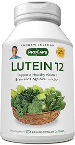 ANDREW LESSMAN Lutein 12 mg - 180 Softgels - Ultra-High Levels of Lutein. Ισχυρό Αντιοξειδωτικό Καροτενοειδές. Υποστηρίζει την υγεία των ματιών και προωθεί την υγιή όραση και το δέρμα.