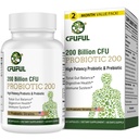 Probiotics for Women & Men, 200 Billion CFU 12 Strains with 3 Organic Prebiotics and Probiotics for Digestive Health Gut, Immune, Bloating & Gas, Energy, Overall Health, Shelf Stable - 2 Month Supply