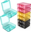 Μικρό κουτί χαπιών 8 τεμ., Cute Travel Pill Organizer περίπτωση Mini μικροσκοπικά σαφείς πλαστικά εμπορευματοκιβώτια αποθήκευσης φορητά για το πορτοφόλι τσέπης