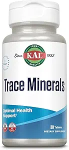 Kal Trace Minerals Actisorb δισκία, 30 κόμης