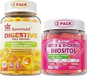 Τσάντα: Ginger Chews συμπλήρωμα Gummies & Inositol Gummies Ιδανικό 40:1 Λόγος Myo & D-Chiro Inositol
