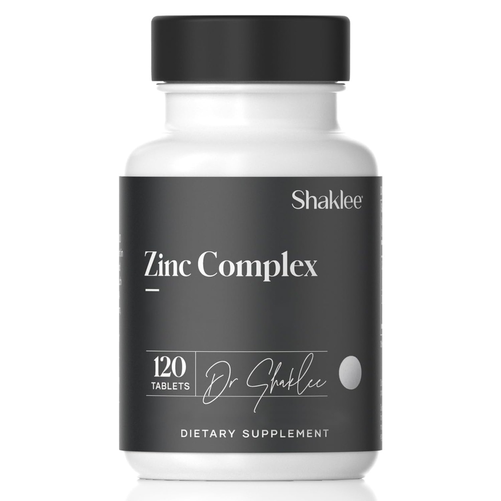 Shaklee - Zinc Complex - Boosts Enzyme Activity, Protein Synthesis - 120 Tablets