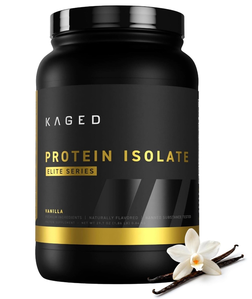 Kaged Whey Protein Isolate Elite Powder 