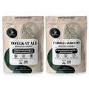 Jungle Powders Tongkat Ali Powder for Men 200:1 Extract, Fadogia Agrestis Extract Powder for Men 50:1 Concentration 5oz Supplement