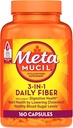 Metamucil Psyllium Husk Fiber Supplement, 3-σε-1 για Digestive Health, Plant Based, 160 Count, Pack of 2