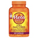 Metamucil Psyllium Husk Fiber Supplement, 3-σε-1 για Digestive Health, Plant Based, 160 Count, Pack of 2