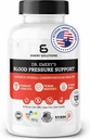 Dr Emery's Blood Pressure Support Supplement with Magnesium, Zinc, Vitamin D3, & Κάλιο, Vegan-έγκριση, Χωρίς ζάχαρη, Formulated by Clinical Pharmacist, 120 Κάψουλες, 30 ημέρες προσφοράς