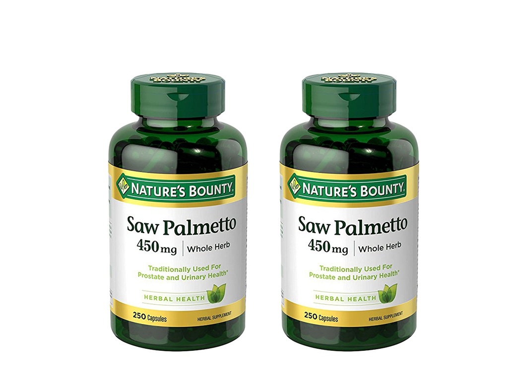 Nature's Bounty Saw Palmetto 450 mg Κάψουλες 250 ea (πακέτο των 2)