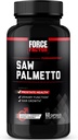 Force Factor Saw Palmetto για τους άνδρες, Prostate συμπλήρωμα για τους άνδρες να υποστηρίξουν την ουρική λειτουργία, Prostate ανακούφιση & ανάπτυξη των μαλλιών, με BioPerine για την ανώτερη απορρόφηση, 60 κάψουλες