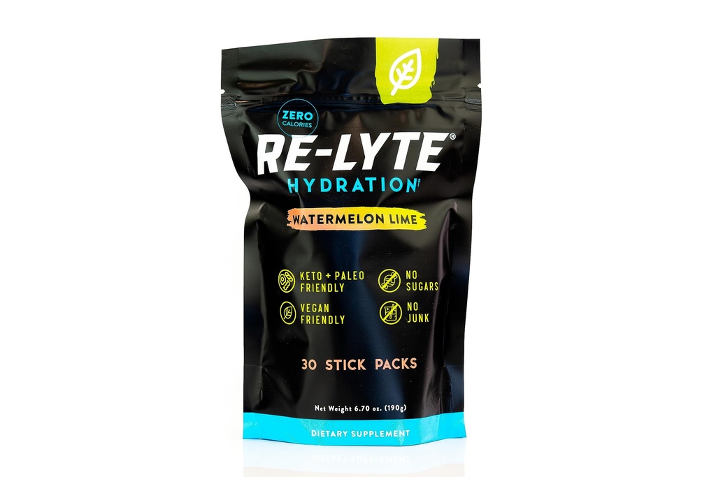 REDMOND Re-Lyte Ενυδάτωση Ηλεκτρολυτικό Μείγμα σκόνης, Καρπούζι Lime (30 Stick Packs)