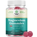 Επιπλέον δύναμη Ηρεμία Μαγνήσιο Gummies για ενήλικες - Χαλαρωτικό Μαγνήσιο Citrate Gummies με Στοιχειώδη Mag - Sleep Aid Μαλακά μάσημα Βατόμουρο Γεύση - σώμα & μυαλό Χαλάρωση - 60 κόμης