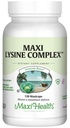 Maxi Health Lysine Complex with Probiotics - L-Lysine 1000mg for Protein Synthesis Canker Sores, and Skin – 60 Capsules
