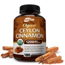 NutriFlair Βιολογική Κεϋλάνη Κανέλα (100% Πιστοποιημένη Βιολογική Κεϋλάνη) 1200mg ανά Σερβίρισμα, 180 κάψουλες - αρθρώσεις, Φλεγμονώδες, Αντιοξειδωτικό
