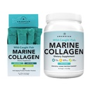 AMANDEAN Marine Collagen Duo. 500g Container + 30 ταξιδιωτικά πακέτα. Hydrolyzed Fish Collagen Peptides για το δέρμα, τα μαλλιά και τα νύχια. Πεσκαταριανή, Κέτο & Παλαιο-Φιλοφιλική, Άγευστη