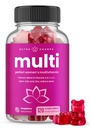 NutraChamps Πολυβιταμίνη για γυναίκες, 120 Count, Βιταμίνες A, B, C, D, E, Βιοτίνη, Φολικό οξύ, γυναικείες Gummy Πολυβιταμίνες, Μασώμενες Πολυ Gummy Βιταμίνες για γυναίκες