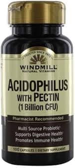 Ανεμόμυλος Acidophilus με κάψουλες Πεκτίνης, 100.0 κόμης