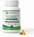 MigReForm Μπουκάλι 60 - Doctor Formulated συμπλήρωμα ανακούφισης ημικρανίας - Φυσική υποστήριξη ανακούφισης ημικρανίας με μαγνήσιο, βιταμίνη Β2 & CoQ10 - συμπλήρωμα ημικρανίας για γυναίκες & άνδρες - Βιταμίνες ημικρανίας