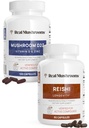 Real Mushrooms Vitamin D2, Zinc (120ct) και Reishi 415 (90ct) Bundle με Chaga - Φυσική υποστήριξη για την ασυλία, καλύτερο ύπνο, και χαλάρωση - Vegan, χωρίς γλουτένη, μη GMO, οργανικά εκχυλίσματα μανιταριών