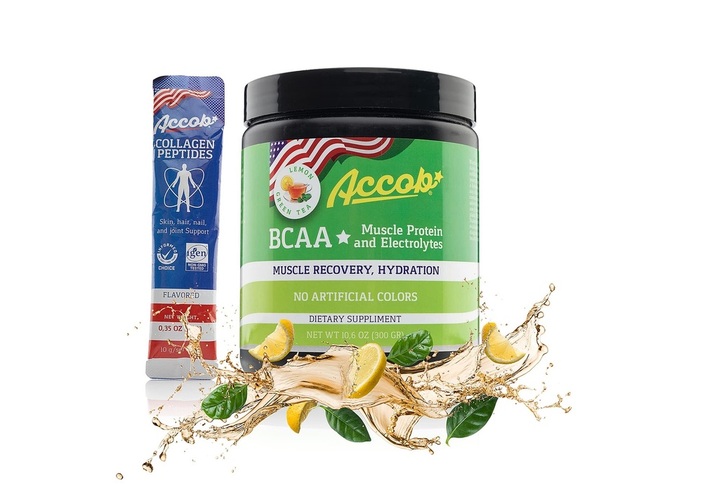 BCAA σκόνη λεμόνι πράσινο τσάι-πριν ή μετά την προπόνηση, αναρρίχηση μυών ποτό με αμινοξέα + ηλεκτρολύτες,7,2g BCCAs για άνδρες και γυναίκες-30 εξυπηρετούν +10g του κολλαγόνου πεπτίδες
