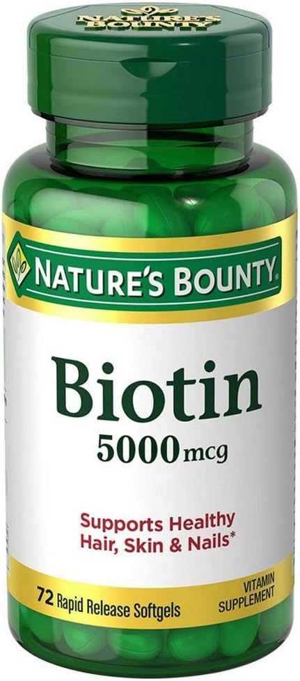 Boundy Biotin της φύσης 5.000 mcg Caps, 72 ct