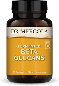 Dr. Mercola Fermented Beta Glucans, 30 Servings (60 κάψουλες), Συμπλήρωμα διατροφής, Ανοσολογική Υποστήριξη, Μη ΓΤΟ, NSF Περιεχόμενο Πιστοποιημένα