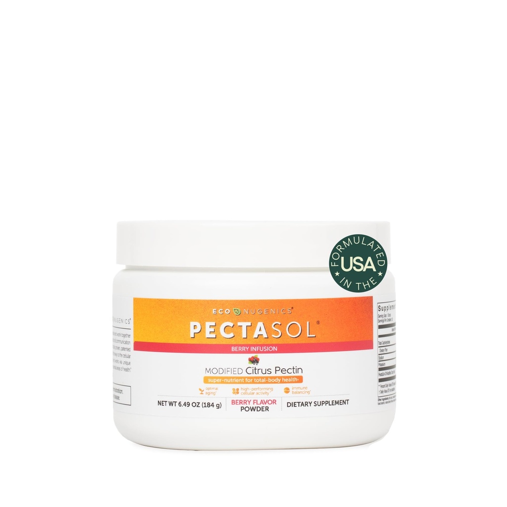 PectaSol Τροποποιημένη Citrus Pectin – 184g Berry Powder – Total-Body Health Supplement to Support the Heart, Immune System, Inflammation Response & Healthy Aging + Διατήρηση Υγιούς Galectin-3 Επίπεδα