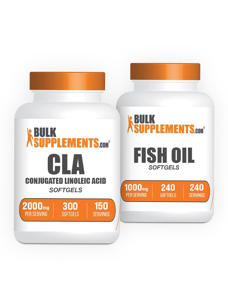 BulkSupplements CLA 2000mg Softgels + ιχθυέλαιο 1000mg Softgels Bundle