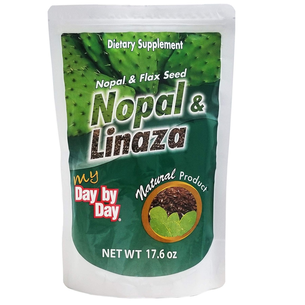 Μέρα με τη μέρα, Nopal και flax Σπόροι, Φυσικές Ίνες, 17,6 Oz, τσάντα