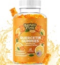 Quercetin με Bromelain Gummies - Βιταμίνη C + Ψευδάργυρος & Βιταμίνη D3 – Επιπλέον δύναμη Ανοσοποιητική υποστήριξη Booster - 60 Quercetin Gummies - Made in The USA