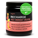 LEGION Recharge Post Workout Drink - Μικρονωμένη Creatine Monohydrate Natural Post Workout Recovery Drink - Muscle Builder & Recovery Booster Post Workout Συμπληρώματα (Strawberry Lemonade, 30 Services)