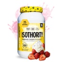Isothority Whey Protein Isolate, Whipped Cream Strawberry, 2 lb - Ultra Απορροφώμενη αλυσίδα Amino Acids (BCAA) σε σκόνη με 25g ανά υπηρεσία, χαμηλή υδατάνθρακες - Build Muscle & Accelerate Recovery