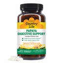 Country Life Chewable Papaya Enzymes for Digestion Support - Φυσικό ανανά & Παπάγια Γεύση, Βοηθά με θρεπτική απορρόφηση, Περιέχει Papain & Protease - 200 και 500 Wafers Διαθέσιμο