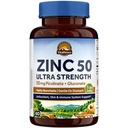 Vitalitown Chelated Zinc 50 mg, Ψευδάργυρος Picolinate & Gluconate, 60 κάψουλες Veggie, Well- Absorbed, ανοσοποιητικό σύστημα, υγιές δέρμα & ανάπτυξη, Vegan, NO Γλουτένη, μη ΓΤΟ