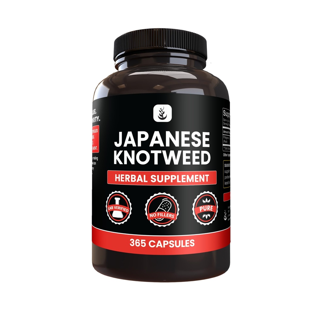 PURE ORIGINAL INGREDIENTS Japanese Knotweed, (365 κάψουλες) No Magnesium or Rice Fillers, Πάντα καθαρό, Εργαστήριο Επαληθευμένο