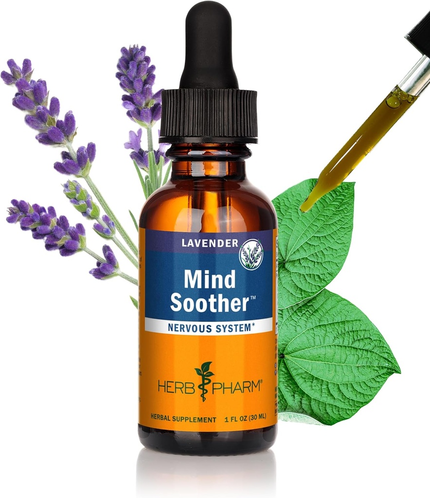 Βότανο Pharm Άγχος Sooth Liquid Herbal Formula με Kava για την υποστήριξη του νευρικού συστήματος - 1 ουγγιά