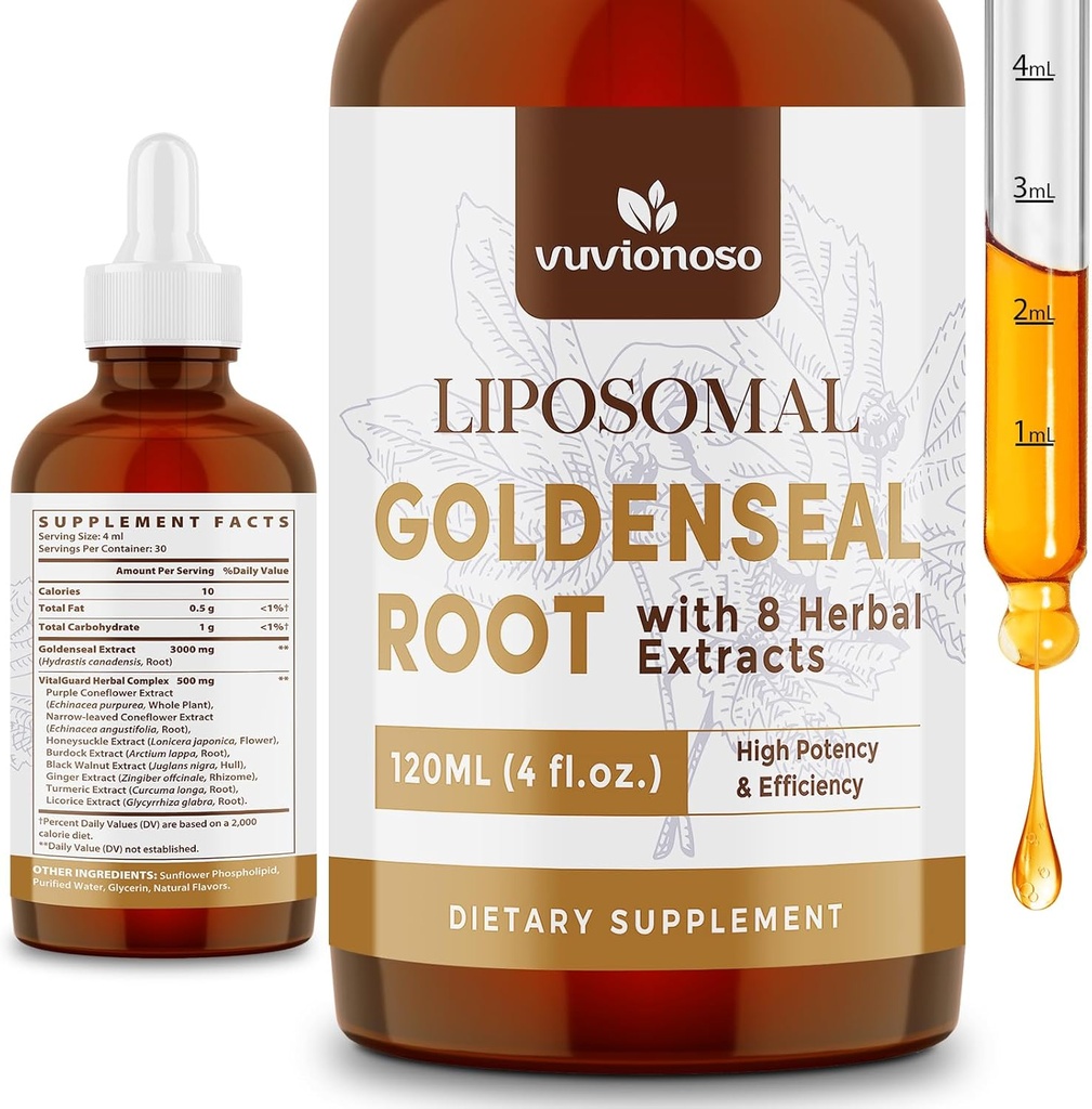 Goldenseal Root Extract 3000mg για ανοσοποιητική και αναπνευστική ευεξία - γρήγορη απορρόφηση 