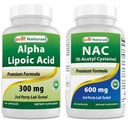 Best Naturals Alpha Lipoic Acid 300 mg & NAC 600 mg