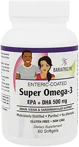 BariatricPal Super Omega-3 Softgels (60 Count) Χωρίς επίγευση!