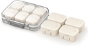 Ultra Small Travel Pill Organizer for Purse, 10 Tiny Αποσπώμενα Εσωτερικά Κουτιά, Airtight Βιταμίνη Θήκη με Χρώμα Stickers, Compact & Portable Χαριτωμένο Medicine Container for Supplement (AP)