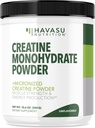 Micronized Creatine Monohydrate Powder - Post Processet Recovery Drink - Muscle, Strength and Energy Production - 5g Unflavored, Non-GMO, Vegan and Glutten Free Creatine Powder for Men - 60 Services
