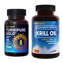 BioEmblem Antarctic Krill Oil Supplement Κουρκουμίνη Turmeric με κλινικά Σπουδασμένη TurmiPure